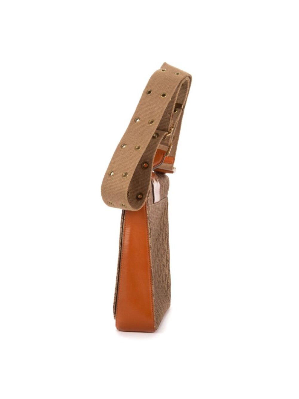 Dior Star Chain Crossbody Brown Beige Trotter Pattern Canvas - Picture 3 of 10